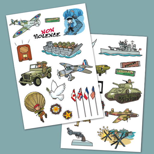 Stickers pour la paix Stickers pour la paix
